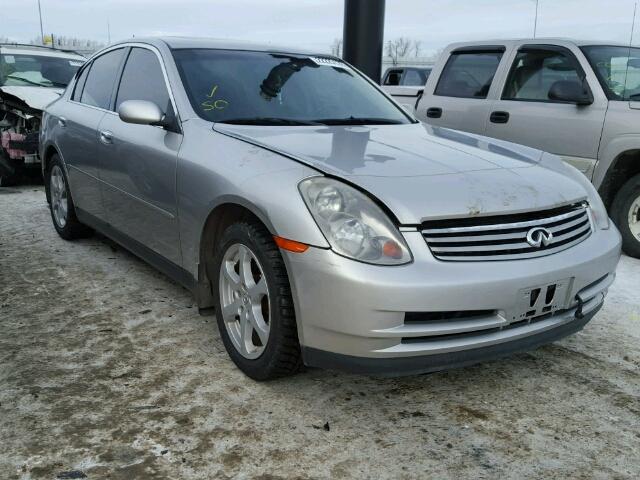 JNKCV51F34M703913 - 2004 INFINITI G35 SILVER photo 1