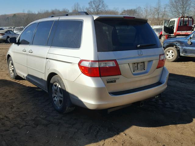 5FNRL38777B448099 - 2007 HONDA ODYSSEY EX SILVER photo 3