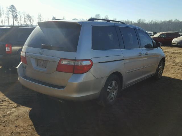 5FNRL38777B448099 - 2007 HONDA ODYSSEY EX SILVER photo 4