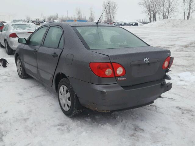 2T1BR32E16C646249 - 2006 TOYOTA COROLLA CE GRAY photo 3