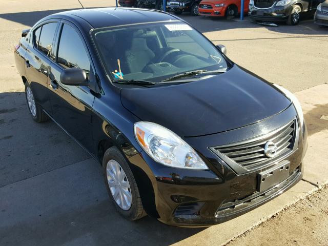 3N1CN7AP7EL843970 - 2014 NISSAN VERSA S BLACK photo 1