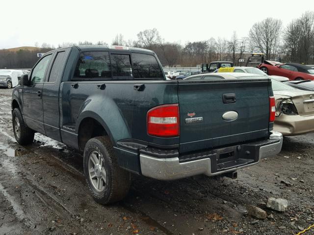 1FTPX04537KC70290 - 2007 FORD F150 GREEN photo 3