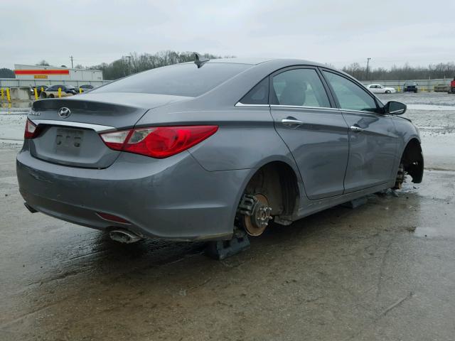 5NPEC4AC0BH269991 - 2011 HYUNDAI SONATA SE CHARCOAL photo 4