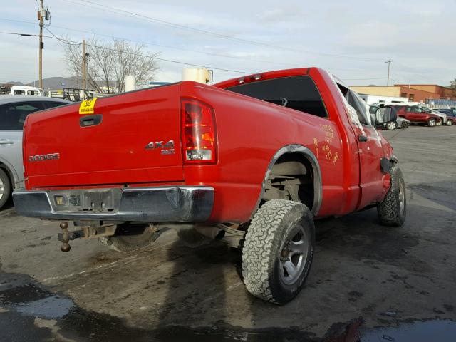 1D7HU16N73J612152 - 2003 DODGE RAM 1500 S RED photo 4