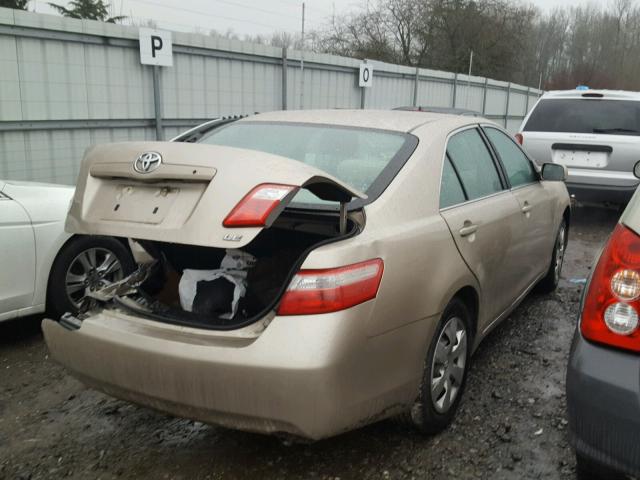 4T4BE46K68R034749 - 2008 TOYOTA CAMRY CE GOLD photo 4