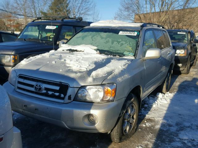 JTEEP21A960161990 - 2006 TOYOTA HIGHLANDER GRAY photo 2