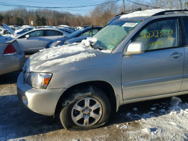 JTEEP21A960161990 - 2006 TOYOTA HIGHLANDER GRAY photo 9