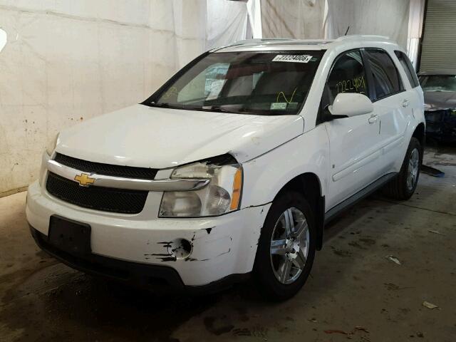 2CNDL53F796201447 - 2009 CHEVROLET EQUINOX LT WHITE photo 2