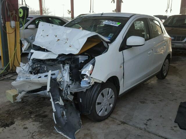 ML32A3HJXEH009286 - 2014 MITSUBISHI MIRAGE DE WHITE photo 2