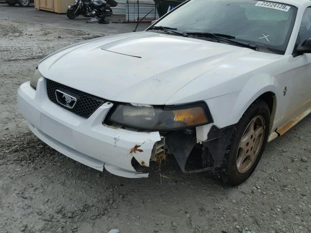 1FAFP40443F354711 - 2003 FORD MUSTANG WHITE photo 9