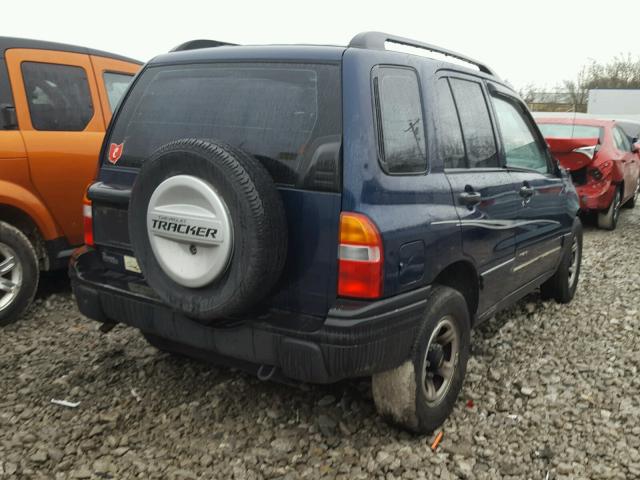 2CNBJ13C236907048 - 2003 CHEVROLET TRACKER BLUE photo 4