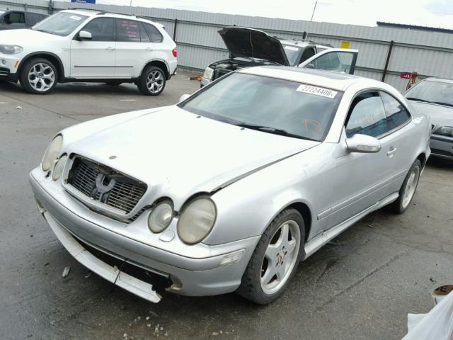 WDBLJ70G61T080483 - 2001 MERCEDES-BENZ CLK 430 SILVER photo 2