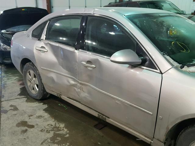 2G1WT58NX79320997 - 2007 CHEVROLET IMPALA LT SILVER photo 9