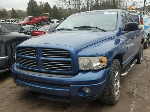 1D7HA18D14S571574 - 2004 DODGE RAM 1500 S BLUE photo 2