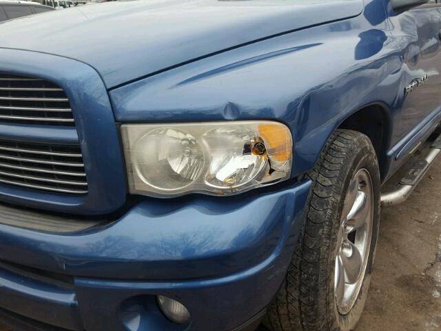 1D7HA18D14S571574 - 2004 DODGE RAM 1500 S BLUE photo 9