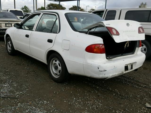 1NXBR12E32Z567503 - 2002 TOYOTA COROLLA CE WHITE photo 3