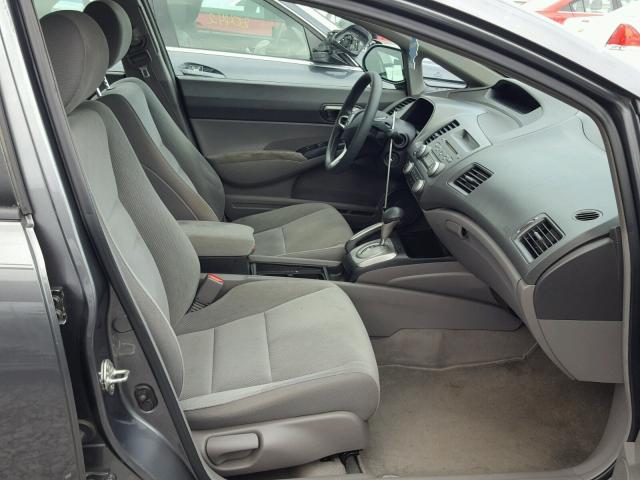 2HGFA1F56AH302777 - 2010 HONDA CIVIC LX GRAY photo 5