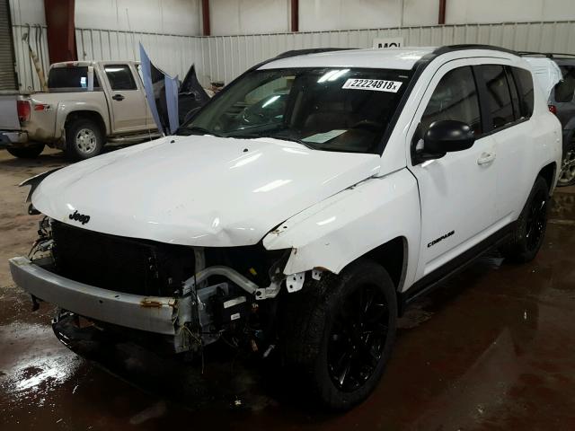 1C4NJCBA2ED780061 - 2014 JEEP COMPASS SP WHITE photo 2