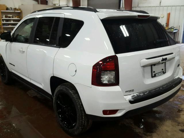 1C4NJCBA2ED780061 - 2014 JEEP COMPASS SP WHITE photo 3