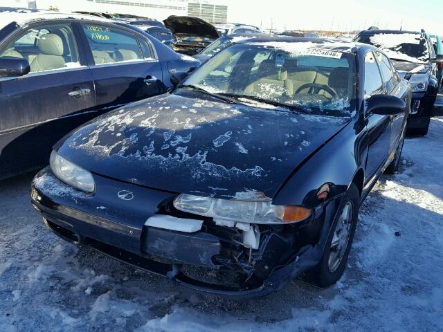 1G3NK52F43C163719 - 2003 OLDSMOBILE ALERO GX BLACK photo 2