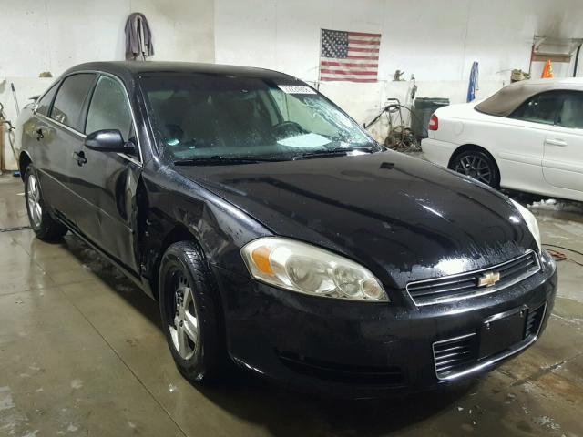 2G1WT58K069291529 - 2006 CHEVROLET IMPALA LT BLACK photo 1