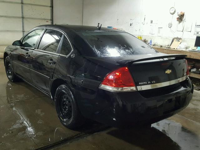 2G1WT58K069291529 - 2006 CHEVROLET IMPALA LT BLACK photo 3