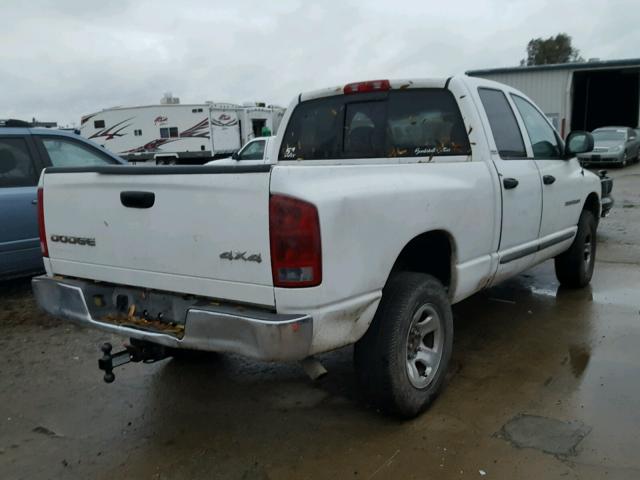 3D7HU18N42G170718 - 2002 DODGE RAM 1500 WHITE photo 4