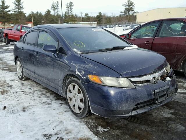 1HGFA15587L124481 - 2007 HONDA CIVIC LX BLUE photo 1