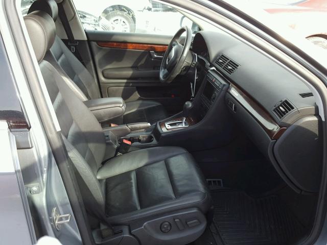 WAUDH78E47A040022 - 2007 AUDI A4 3.2 QUA SILVER photo 5