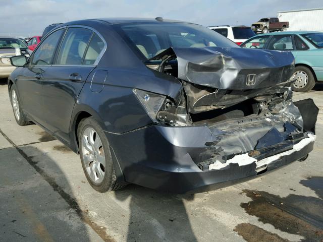 JHMCP26898C008012 - 2008 HONDA ACCORD EXL GRAY photo 3