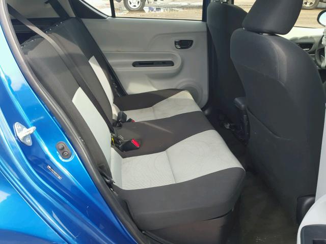 JTDKDTB33C1013524 - 2012 TOYOTA PRIUS C BLUE photo 6