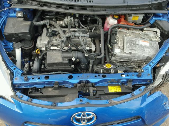 JTDKDTB33C1013524 - 2012 TOYOTA PRIUS C BLUE photo 7