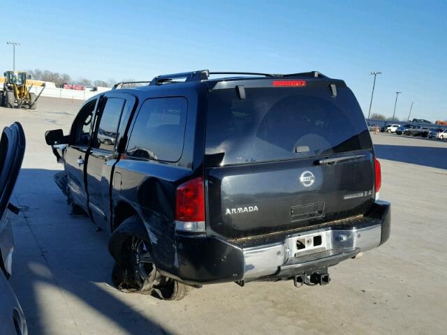 5N1AA08AX4N742635 - 2004 NISSAN ARMADA SE BLACK photo 3