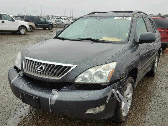 2T2GK31U58C032080 - 2008 LEXUS RX 350 CHARCOAL photo 2