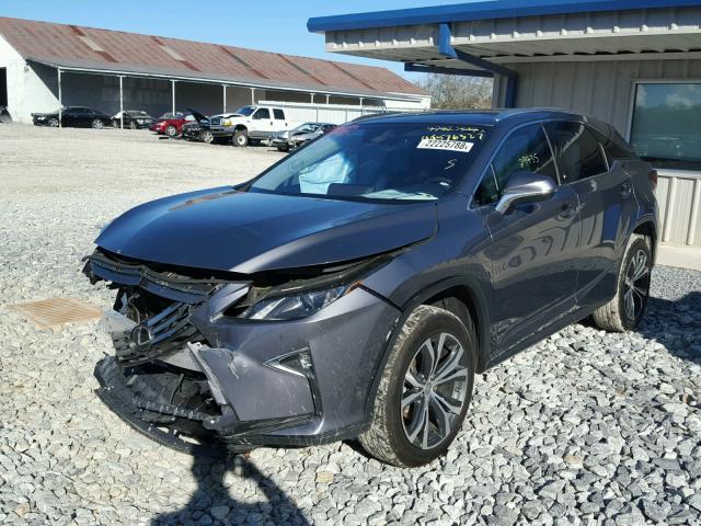 2T2ZZMCA2GC023946 - 2016 LEXUS RX 350 GRAY photo 2