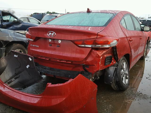 KMHD84LF8HU409350 - 2017 HYUNDAI ELANTRA SE RED photo 5