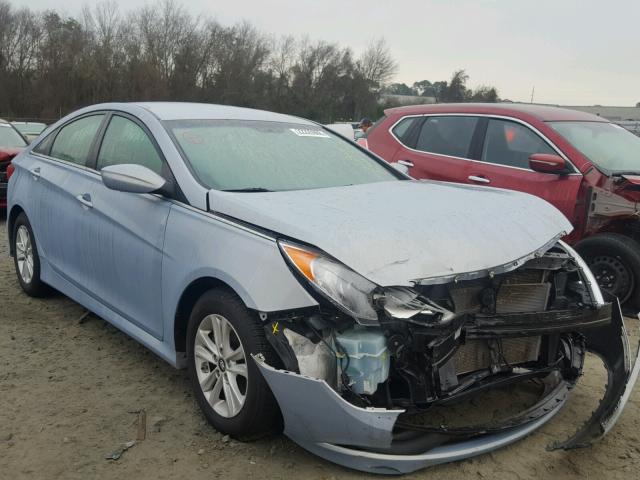 5NPEB4AC6EH847664 - 2014 HYUNDAI SONATA GLS BLUE photo 1