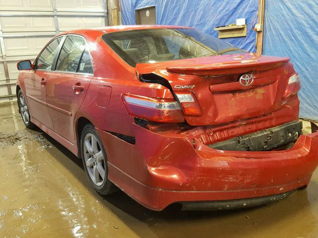 4T1BK46K07U043805 - 2007 TOYOTA CAMRY NEW RED photo 3