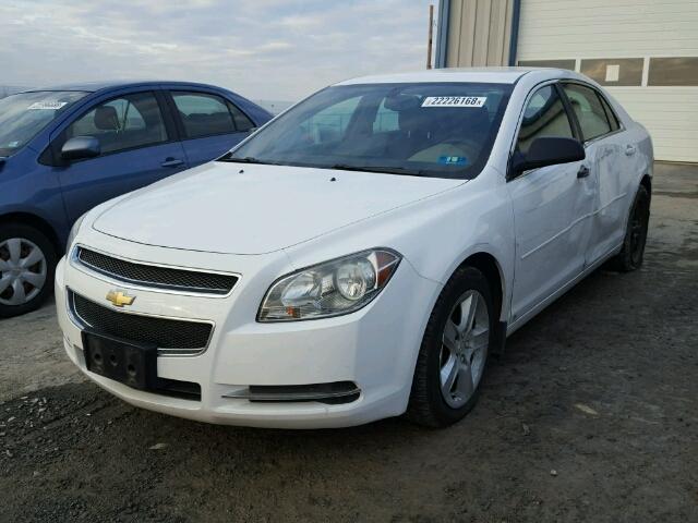 1G1ZG57B694184740 - 2009 CHEVROLET MALIBU LS WHITE photo 2