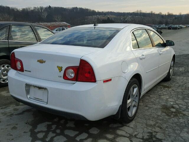 1G1ZG57B694184740 - 2009 CHEVROLET MALIBU LS WHITE photo 4