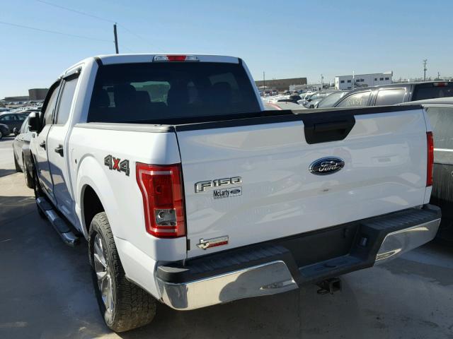 1FTEW1EP4GKF17512 - 2016 FORD F150 SUPER WHITE photo 3