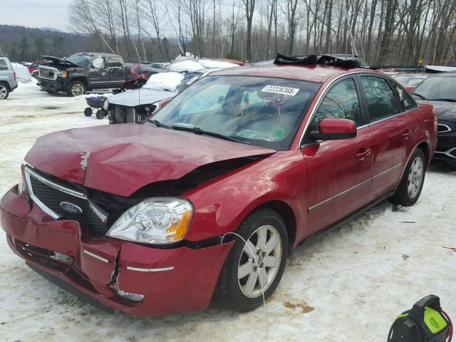 1FAFP24125G121654 - 2005 FORD FIVE HUNDR RED photo 2