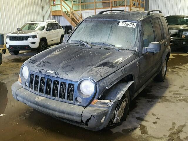 1J4GL48K37W676026 - 2007 JEEP LIBERTY SP BLUE photo 2