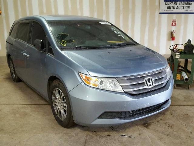 5FNRL5H66DB057976 - 2013 HONDA ODYSSEY EX BLUE photo 1