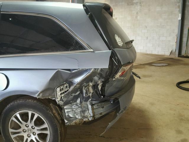 5FNRL5H66DB057976 - 2013 HONDA ODYSSEY EX BLUE photo 9