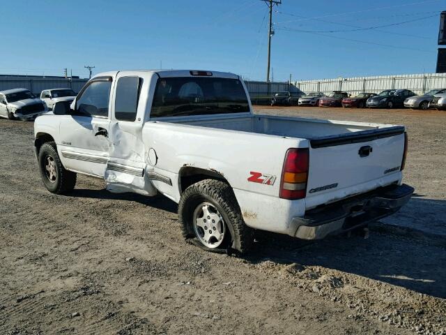 1GCEK19T3YE152677 - 2000 CHEVROLET SILVERADO WHITE photo 3