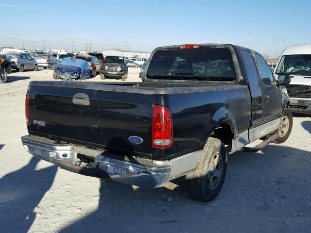 1FTRX17212NA61329 - 2002 FORD F150 BLACK photo 4