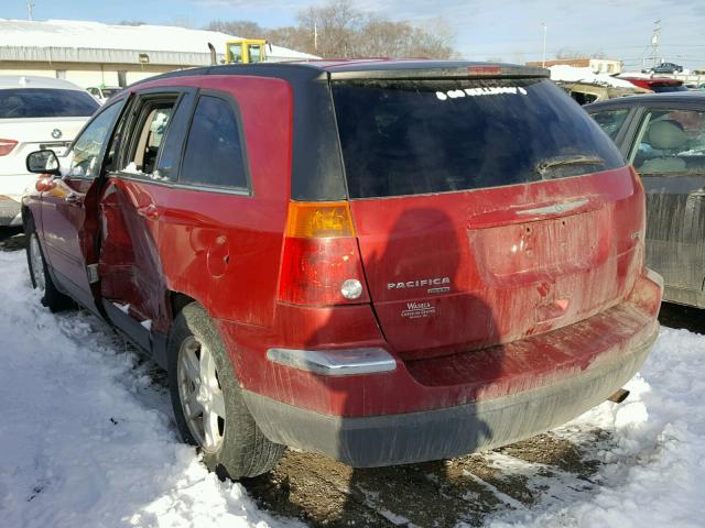 2C4GF68435R560339 - 2005 CHRYSLER PACIFICA T RED photo 3