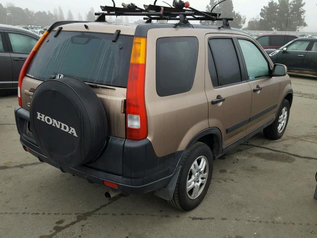 JHLRD78894C004974 - 2004 HONDA CR-V EX BROWN photo 4