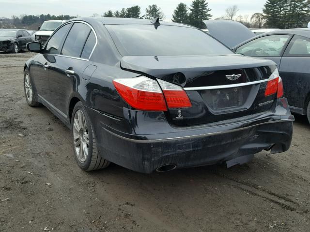 KMHGC4DF5BU133677 - 2011 HYUNDAI GENESIS 4. BLACK photo 3